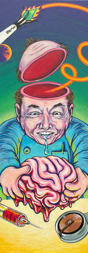Elon musk, the garbage percent, garbage pail kids, doge, grok, space x, twitter, x, Mars, neuralink, mad max, Elon musk removing his own brain 