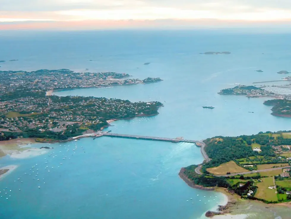 The Rance Estuary has one of the world’s highest tidal ranges at 13.5 metres