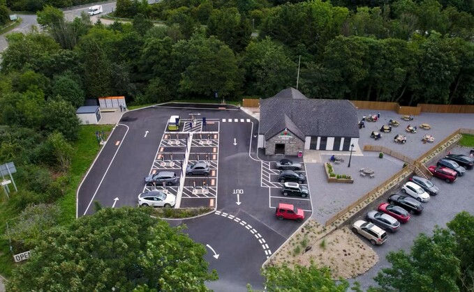Image: Osprey’s 16-charger ultra-rapid EV charging hub at Buckfastleigh on the Devon Expressway - Credit: Osprey Charging