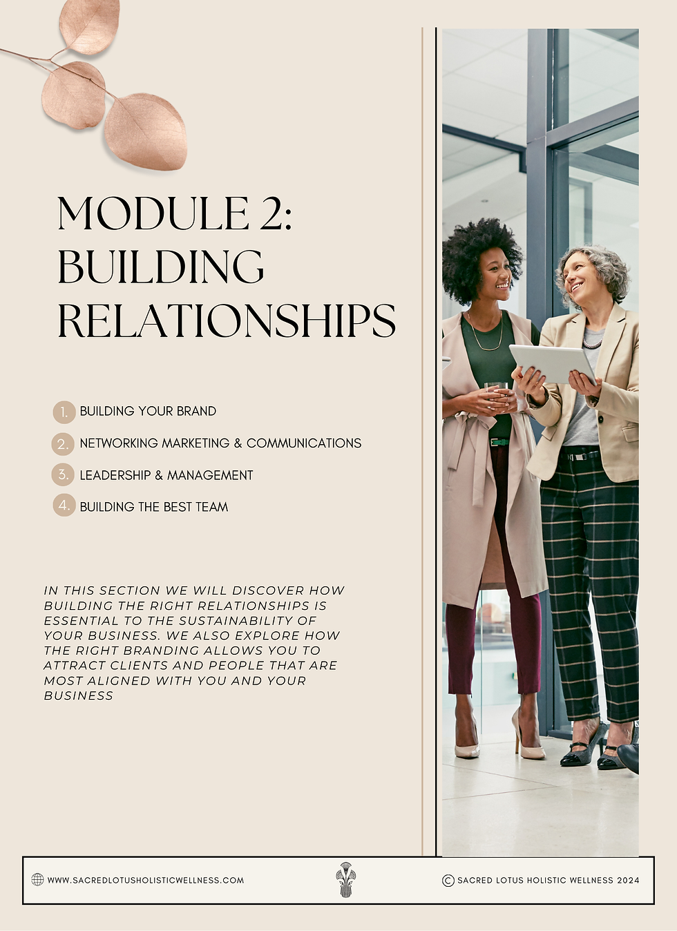 Module 2: Holistic Entrepreneurship Self-Guided Workshop