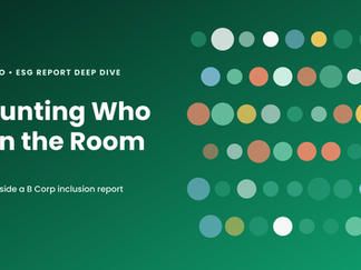Counting Who Is in the Room: Inside a B Corp Agency's Inclusion Data