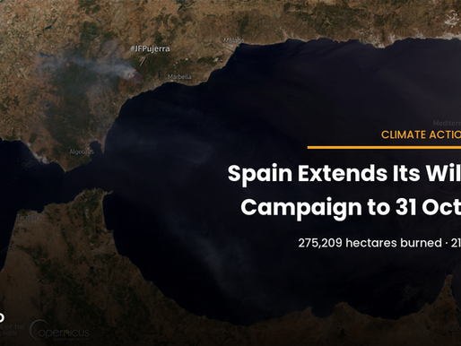 Spain Extends Its Wildfire Campaign to 31 October After a Season Burning 275,000 Hectares