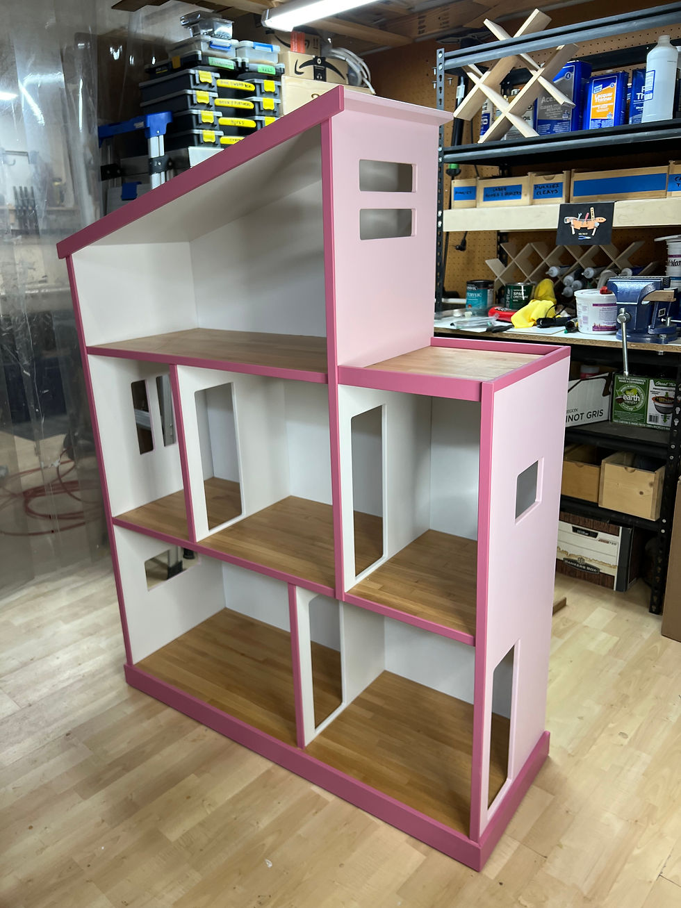 Thumbnail: large dollhouse bookshelf for dolls