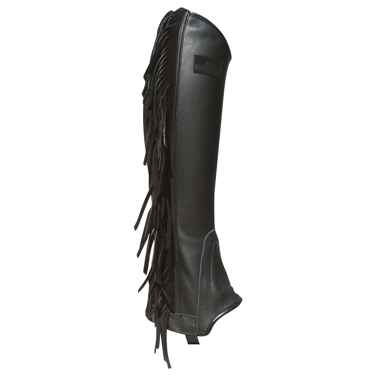 GP FRINGED LEATHER HALF CHAPS ACAVALLO