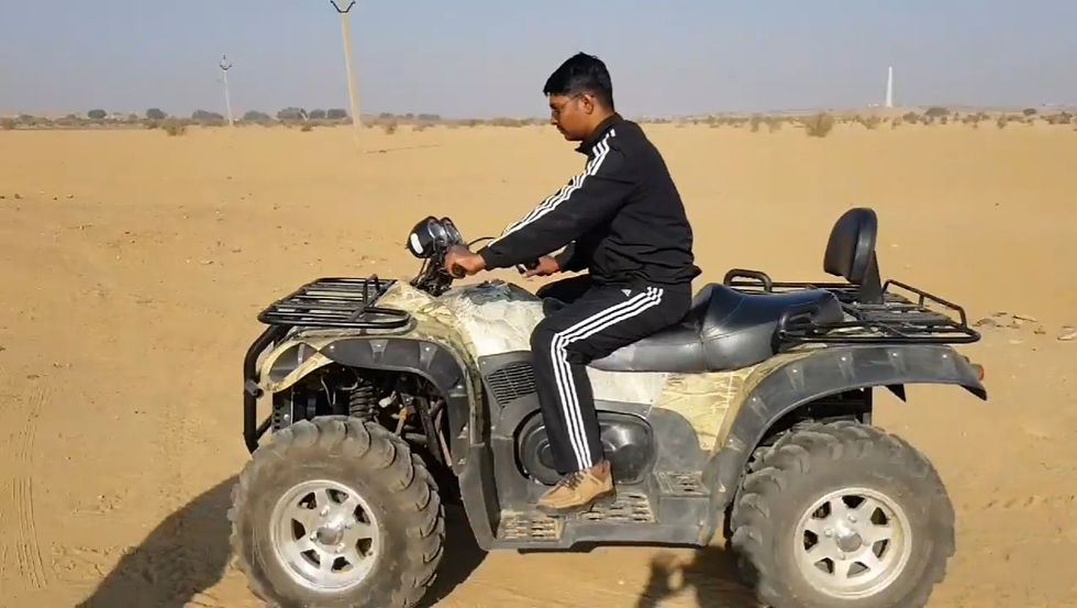 Quad Bike at camp in jaisalmer