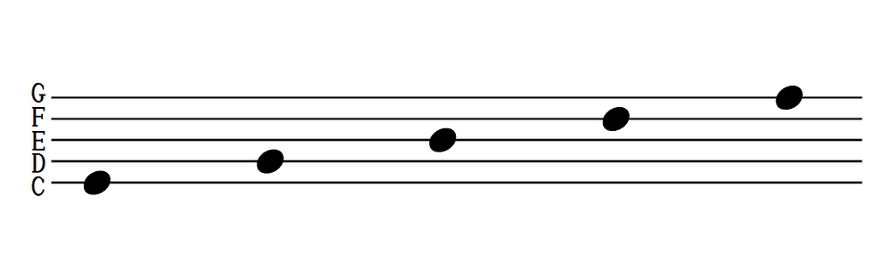 音楽理論 グラフと基準点 五線譜と音部記号