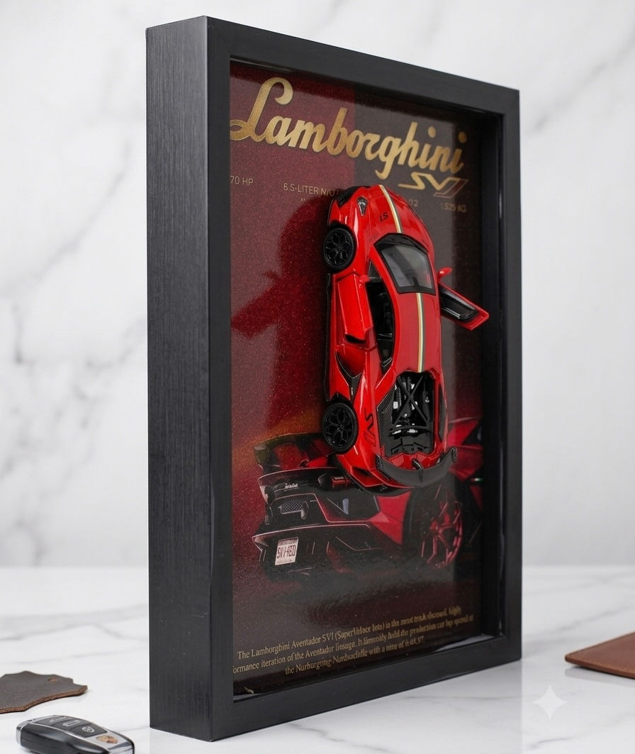 Lamborghini Aventador SVJ 3D CAR FRAME