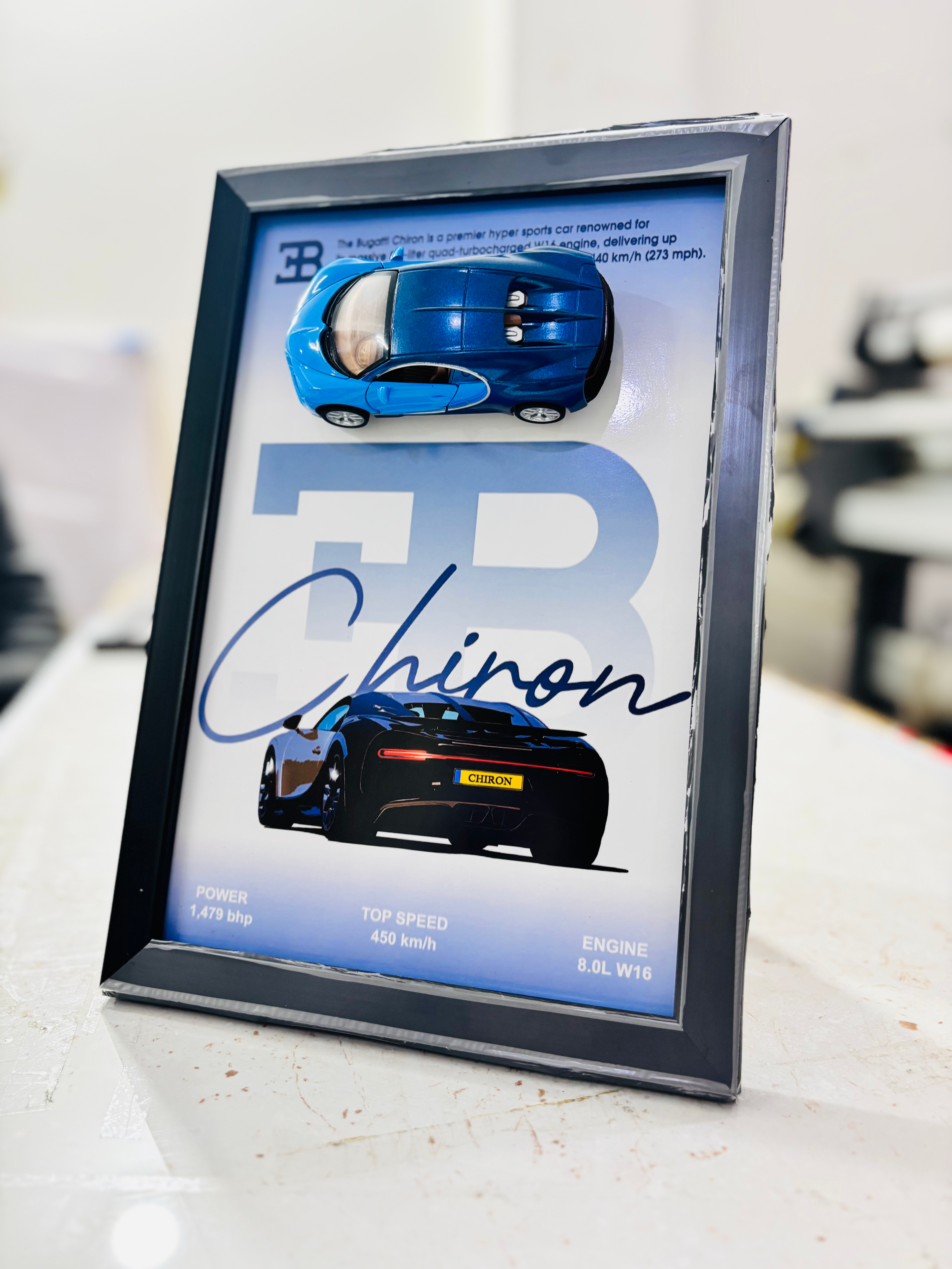 BUGGATI CHIRON 3D CAR FRAME