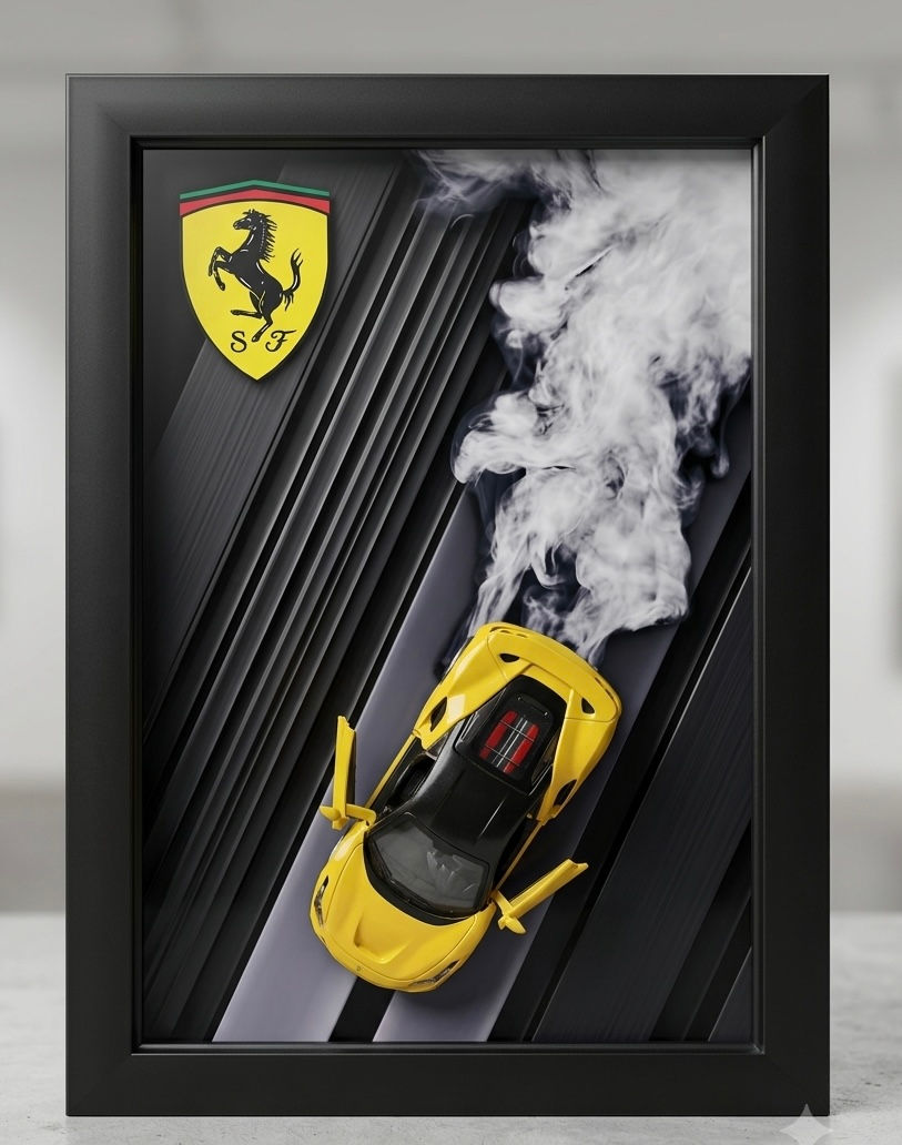 FERRARI 488 3D CAR FRAME