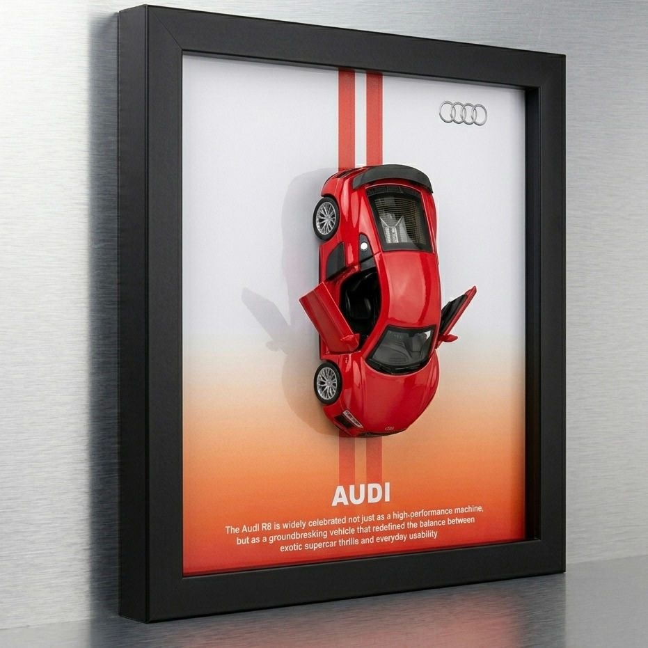 AUDI R8 3D CAR FRAME