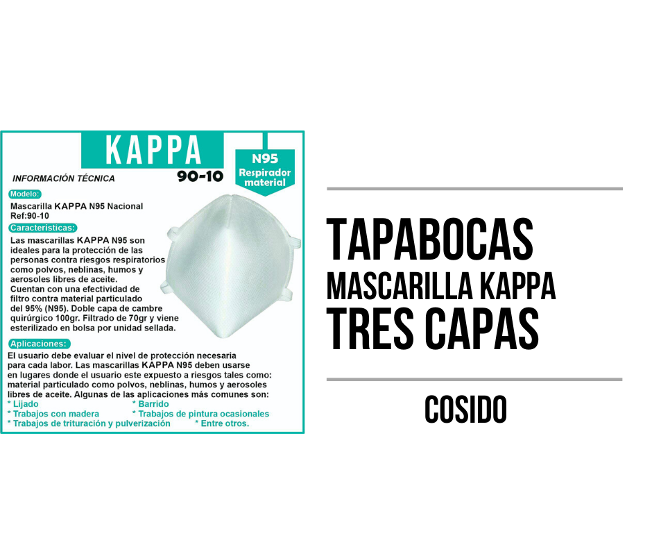 Tapabocas cosido