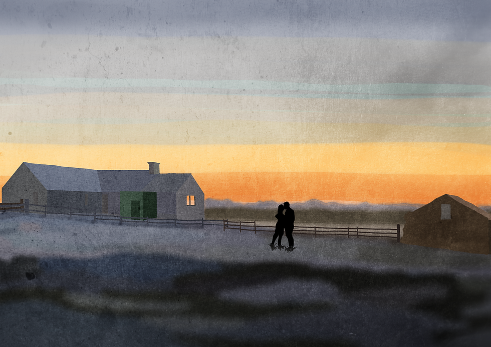 Sunset from a croft