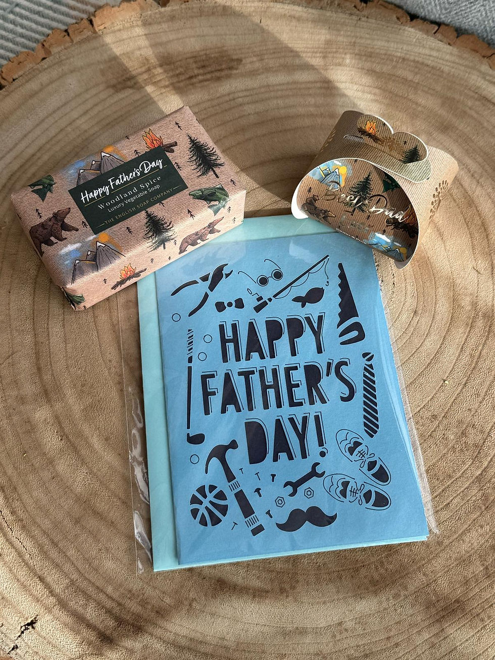 Happy Father’s Day Gift Set Greeting Card and The English Soap Company Soap