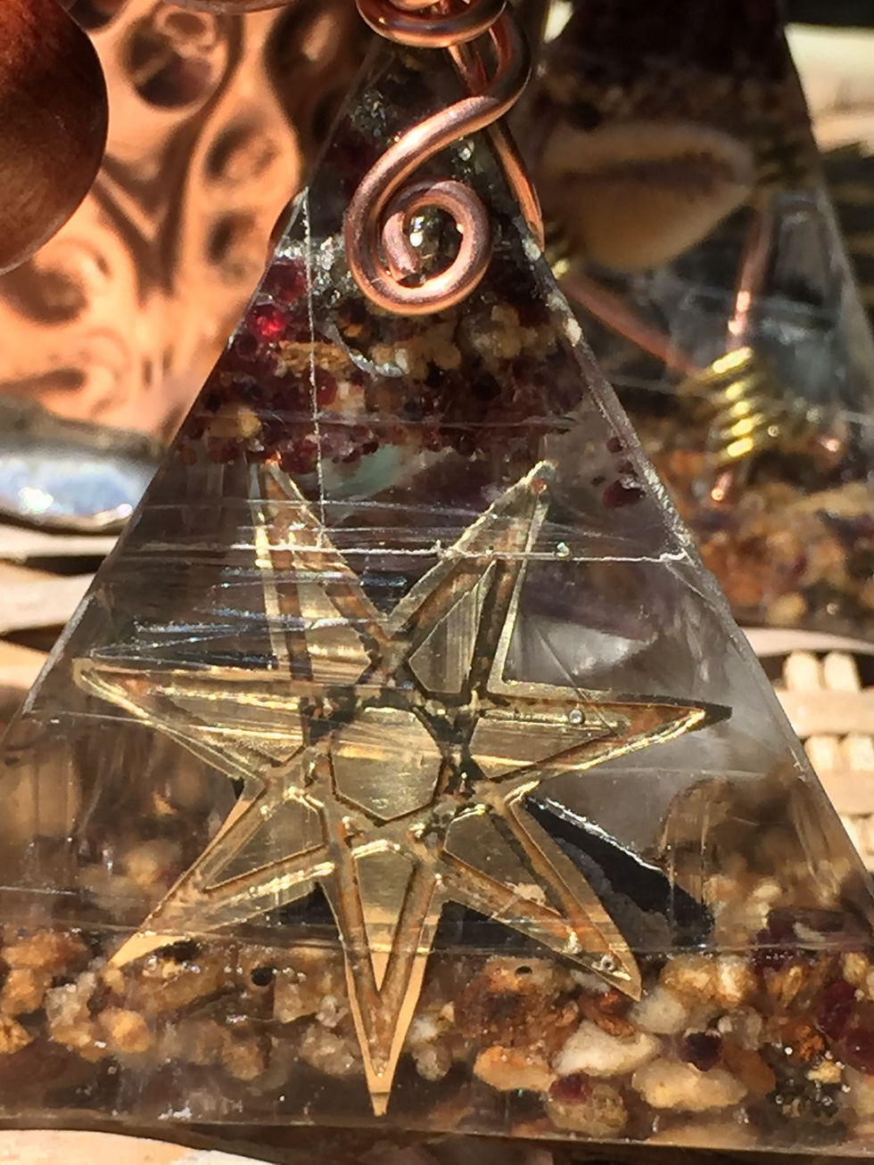 Thumbnail: Dark matter conductor pyramids. 7 pointed star clu
