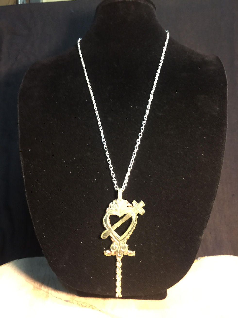 Thumbnail: Brass Erzulie Dantor ankh. 