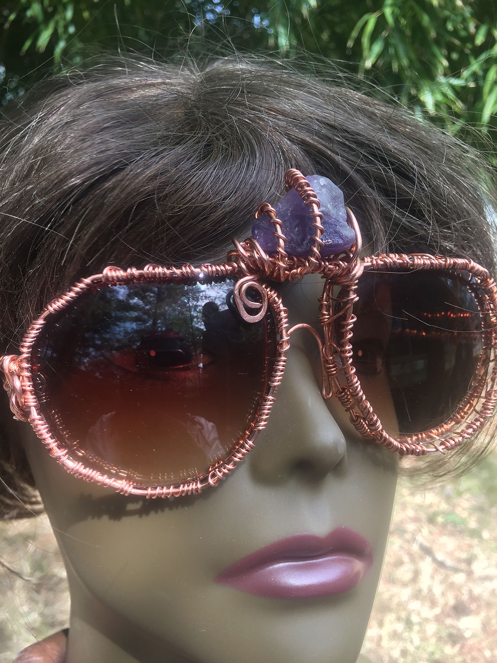 Thumbnail: Copper frames w/amethyst 