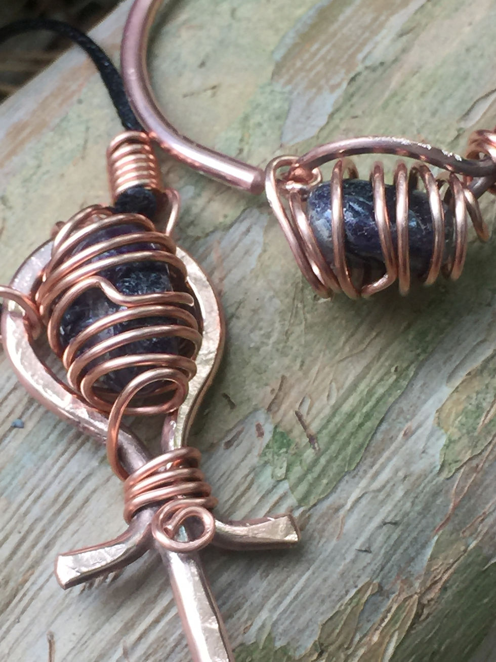 Thumbnail: Children Amethyst ankh set 