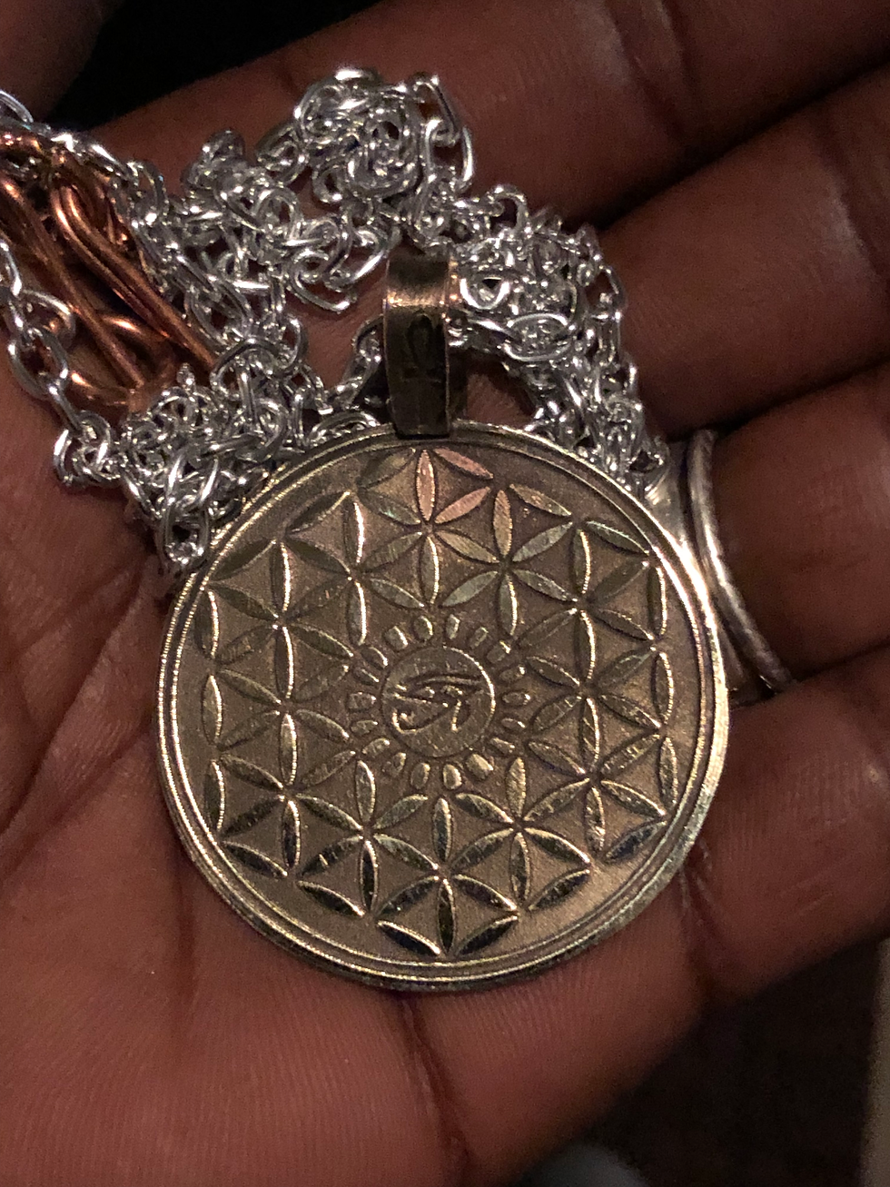 Thumbnail: Brass flower of life 