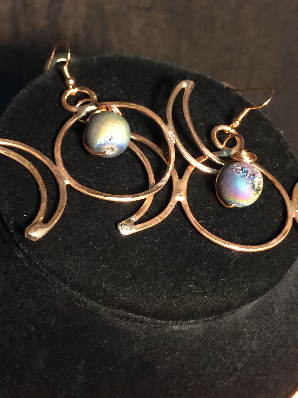 Thumbnail: Triple Goddess amulet and earrings set 