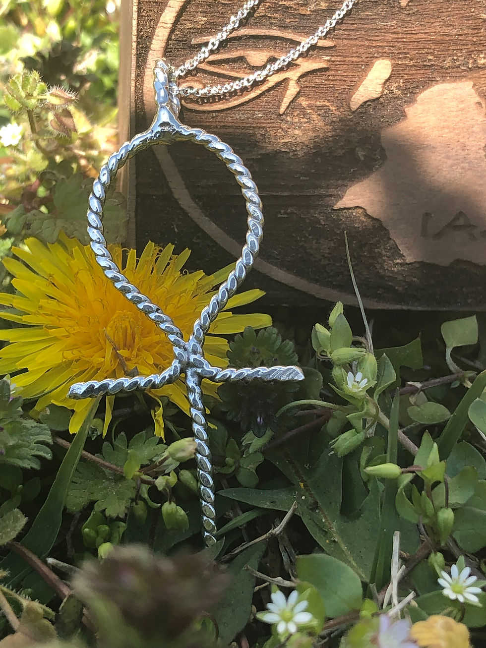 Thumbnail: Argentium silver ankh amulet 
