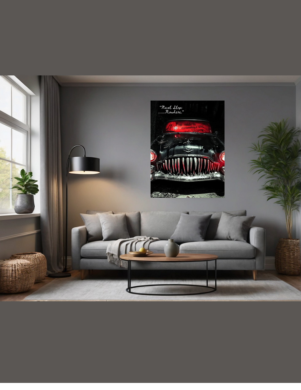 Thumbnail: "Sinister Ride" — Horror Car Digital Wall Art