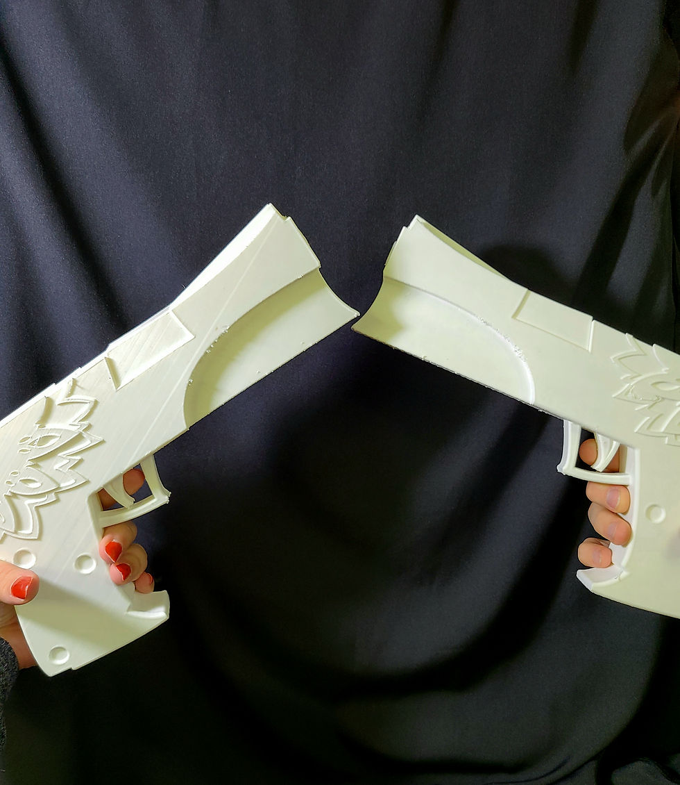 Thumbnail: Panty and Stocking with Garterbelt Blacklace Gun Stripes Sword - Print on Demand
