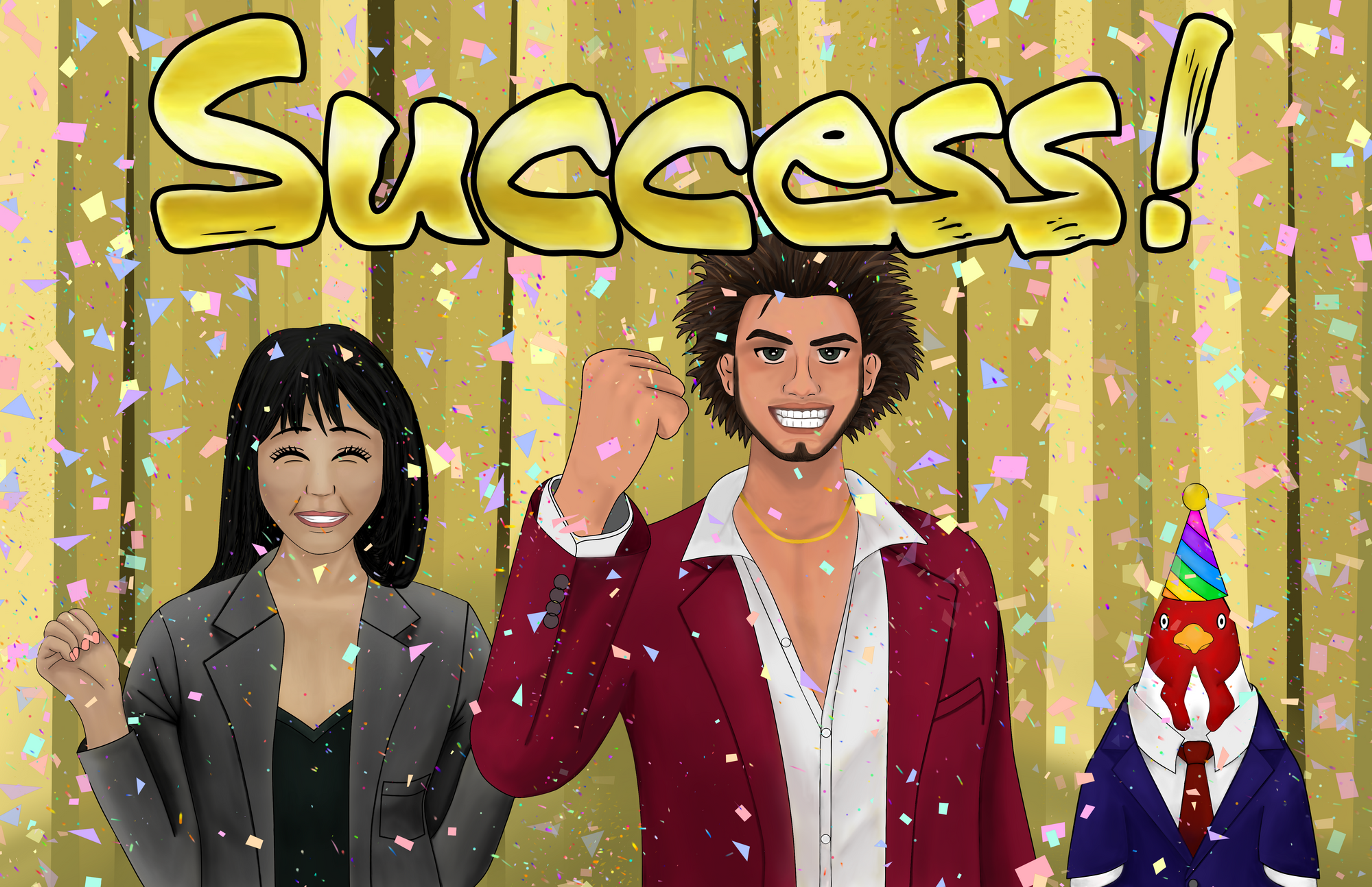 Yakuza Enter the Dragon - Success! Art Print