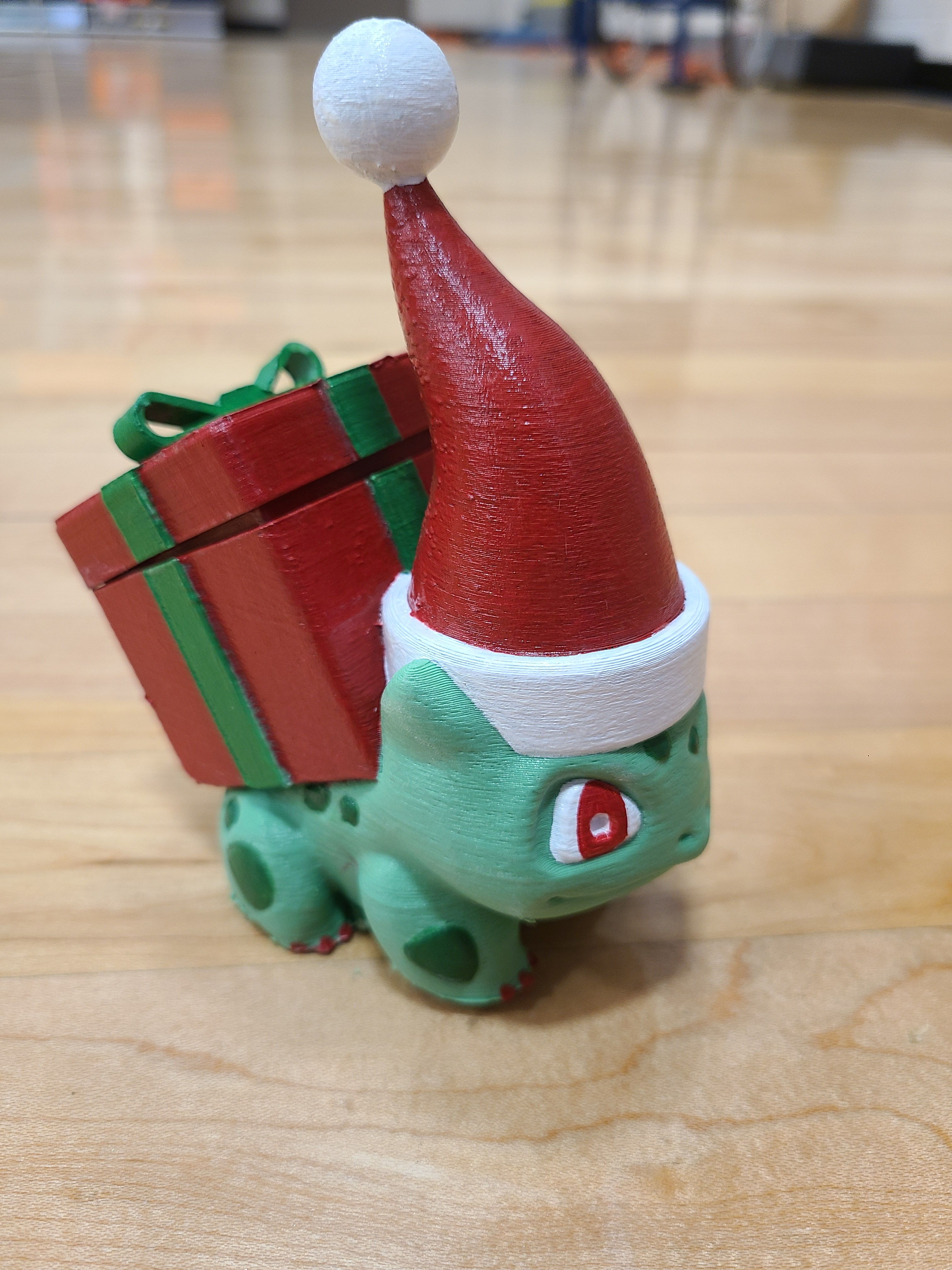 Christmas Holiday Bulbasaur Jewelry Bow- Printed on Demand