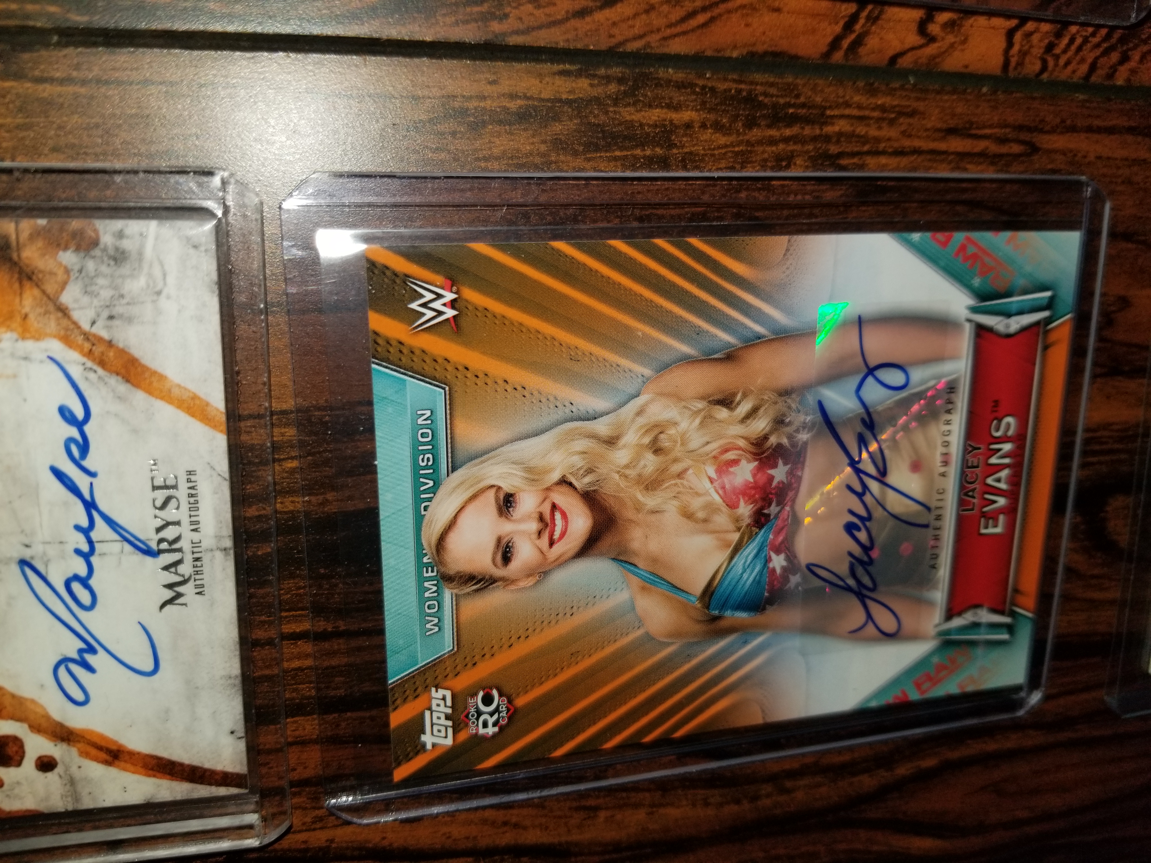 Lacey Evans signed trading card