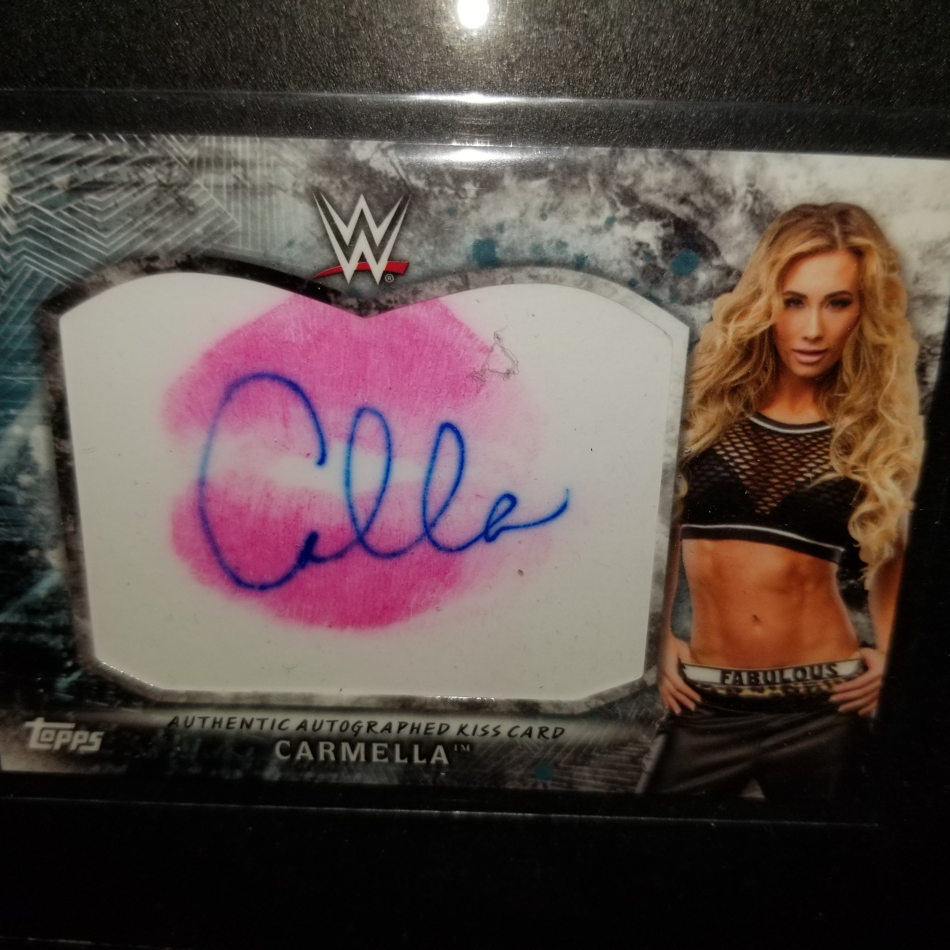 Carmella Signed Kiss Card