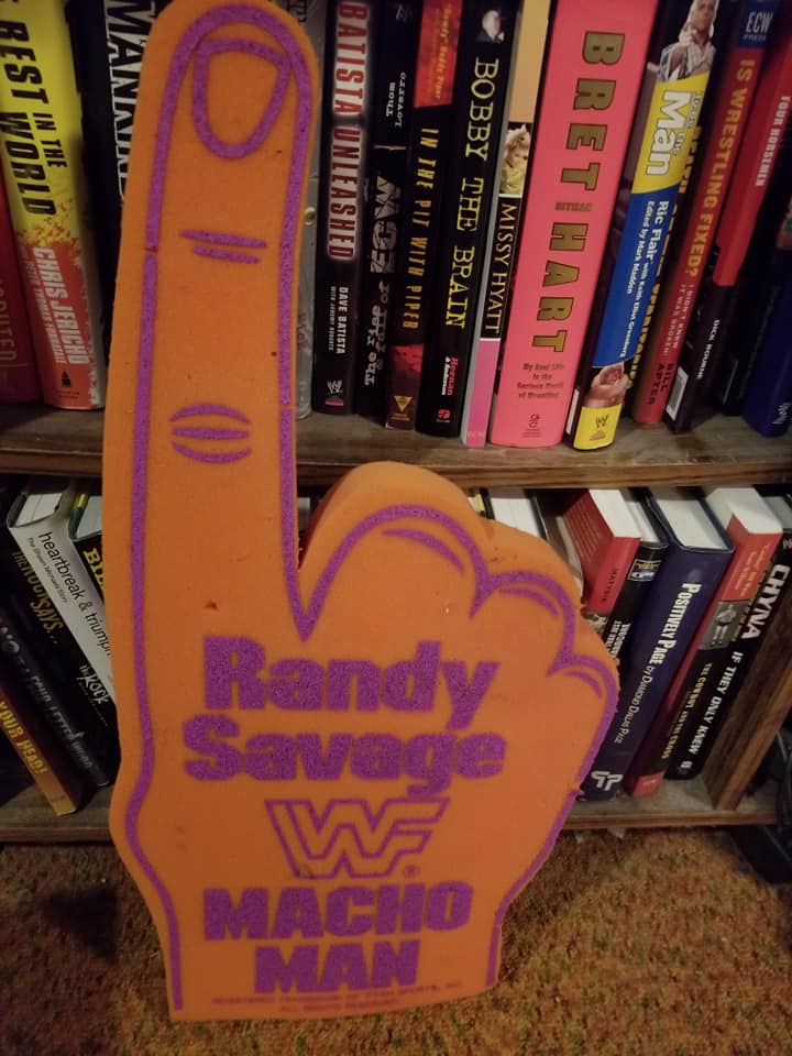 Randy Savage double sided foam finger