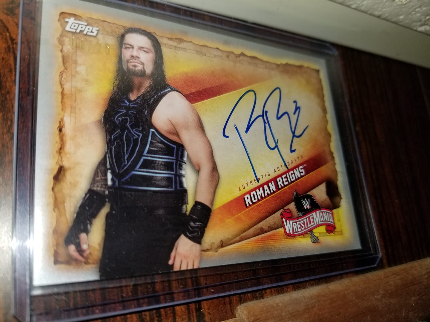 Roman Reigns Signed Card