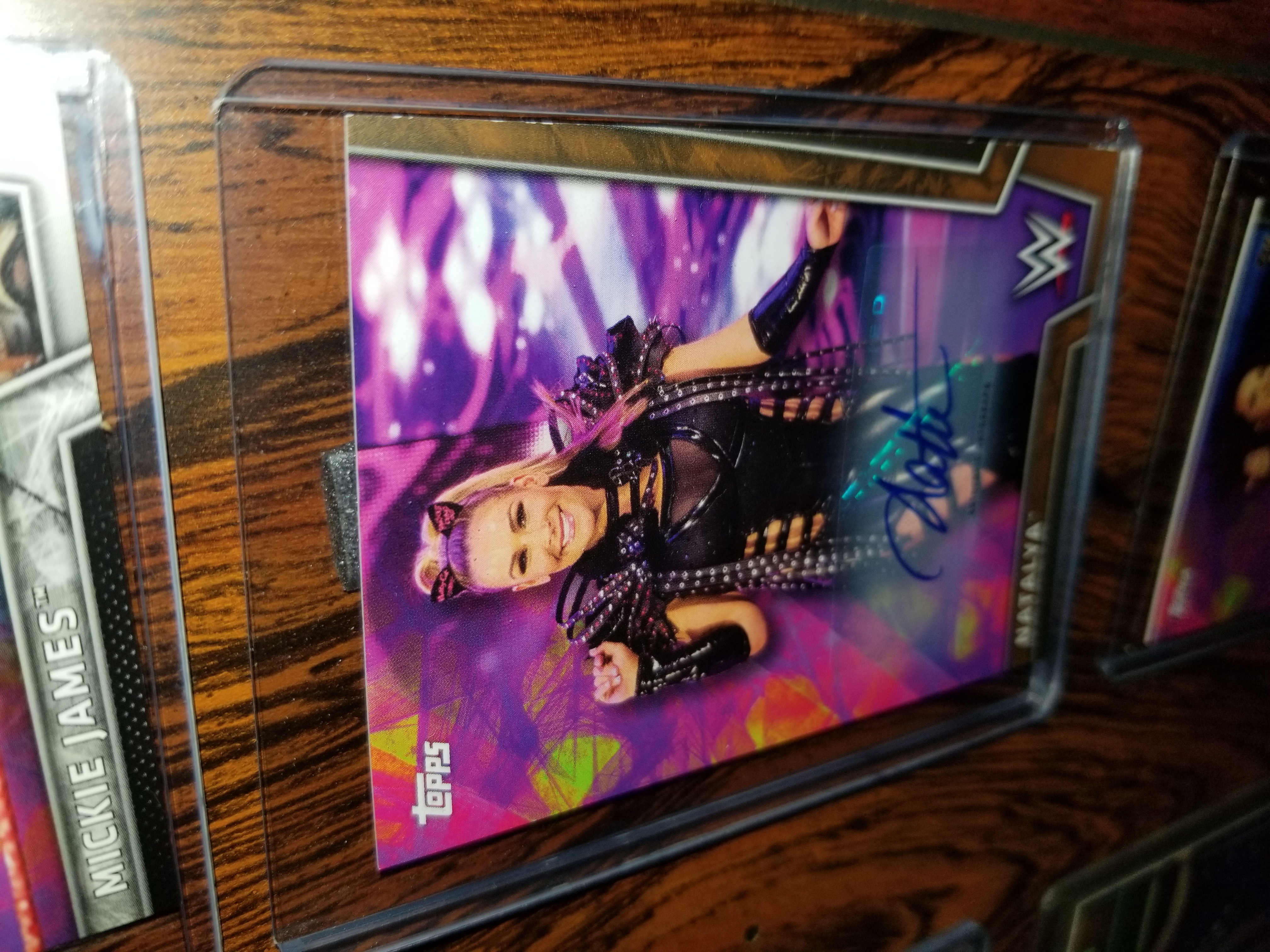 Natalya signed trading card