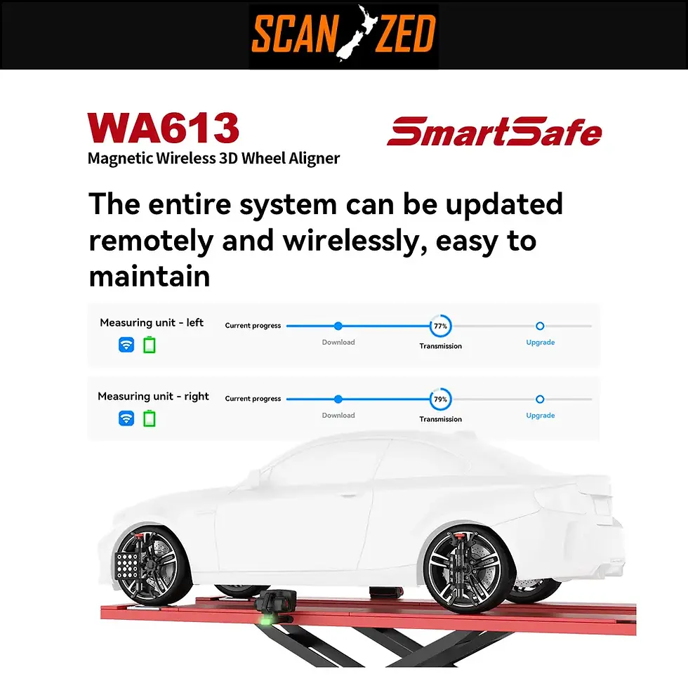 Thumbnail: SmartSafe WA613 Wireless Wheel Aligner (4-point wheel hub clamps)