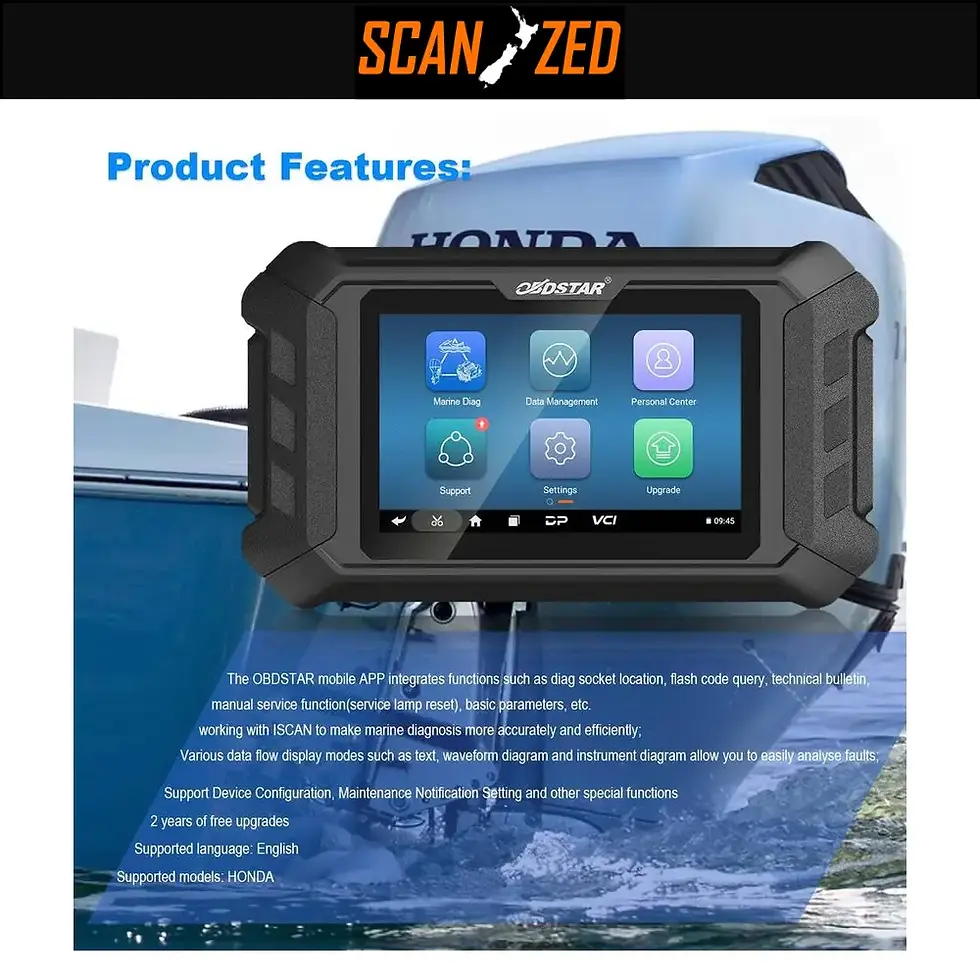 Thumbnail: OBDSTAR iScan HONDA MARINE Diagnostic Tool