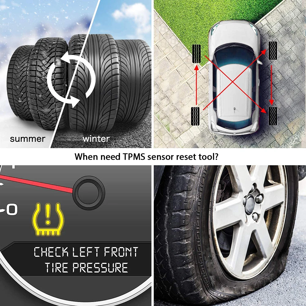 EL50448 TPMS Reset Tool – Tire Pressure Monitor Sensor Relearn Tool For GM And Ford Vehicles