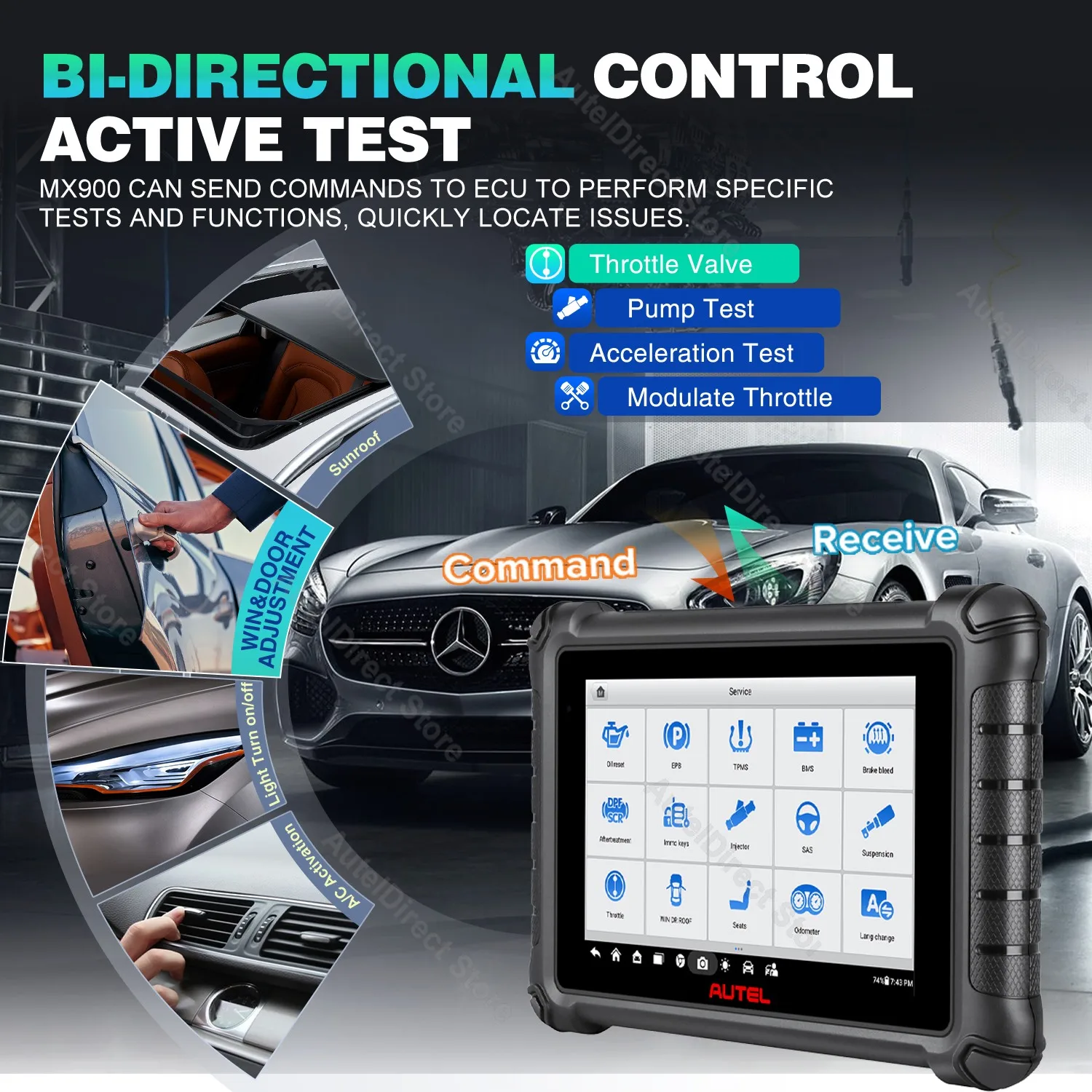 Doip Scan Autel MaxiPro MP900 Diagnostic Scanner CAN FD & DoIP Scan Tool ...