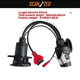 Adapter Cable EBS ISO 7638 OBD2 Trailer Diagnostic