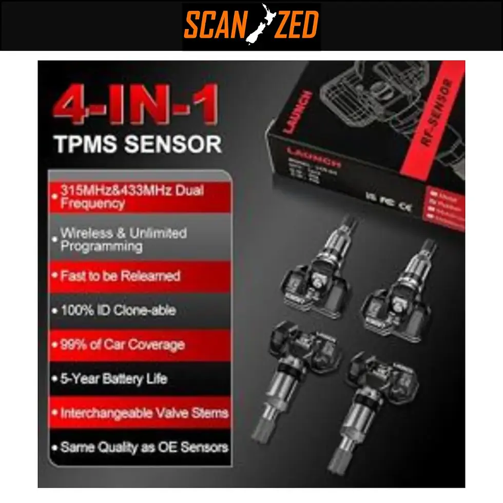 Thumbnail: LAUNCH TPMS Sensor LTR-03 Metal Black Stem