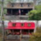 Before and after red metal roofing in Milford PA