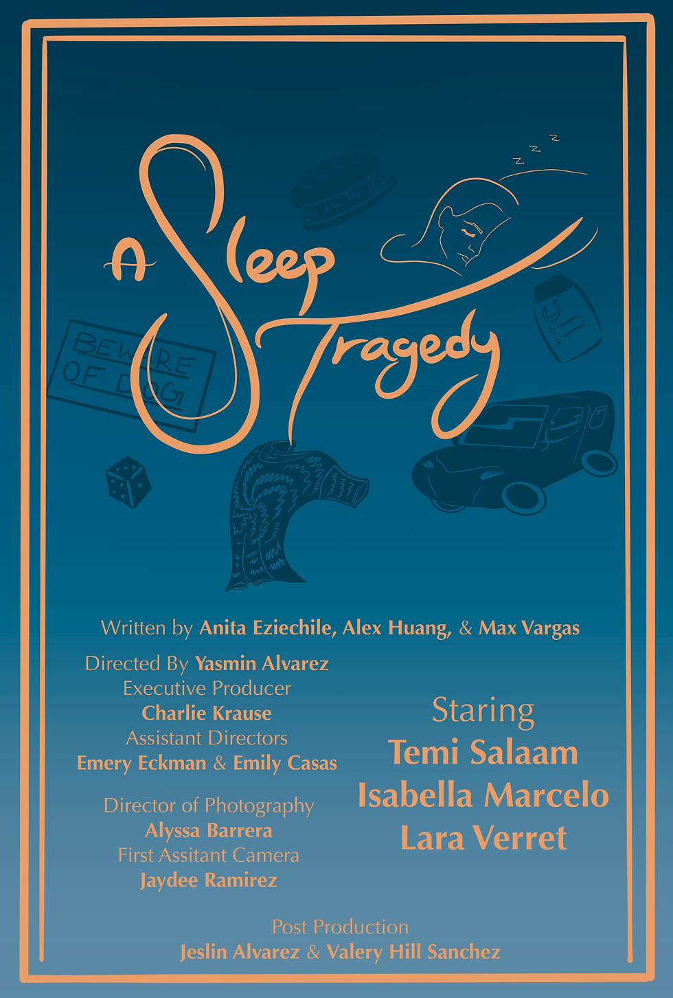 a sleepy tradegy poster