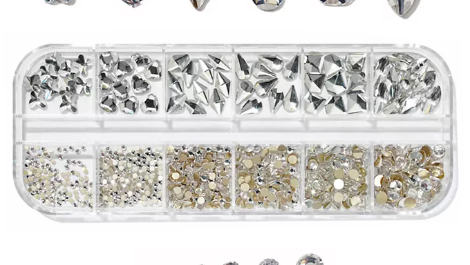 Diamantini & Punti Luce Per Nail Art | Silver Diamond