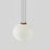 Thumbnail: LARGE MCM OPALINE HANGING LAMP