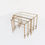 Thumbnail: GILT MID CENTURY ROPE TASSEL NESTING TABLES