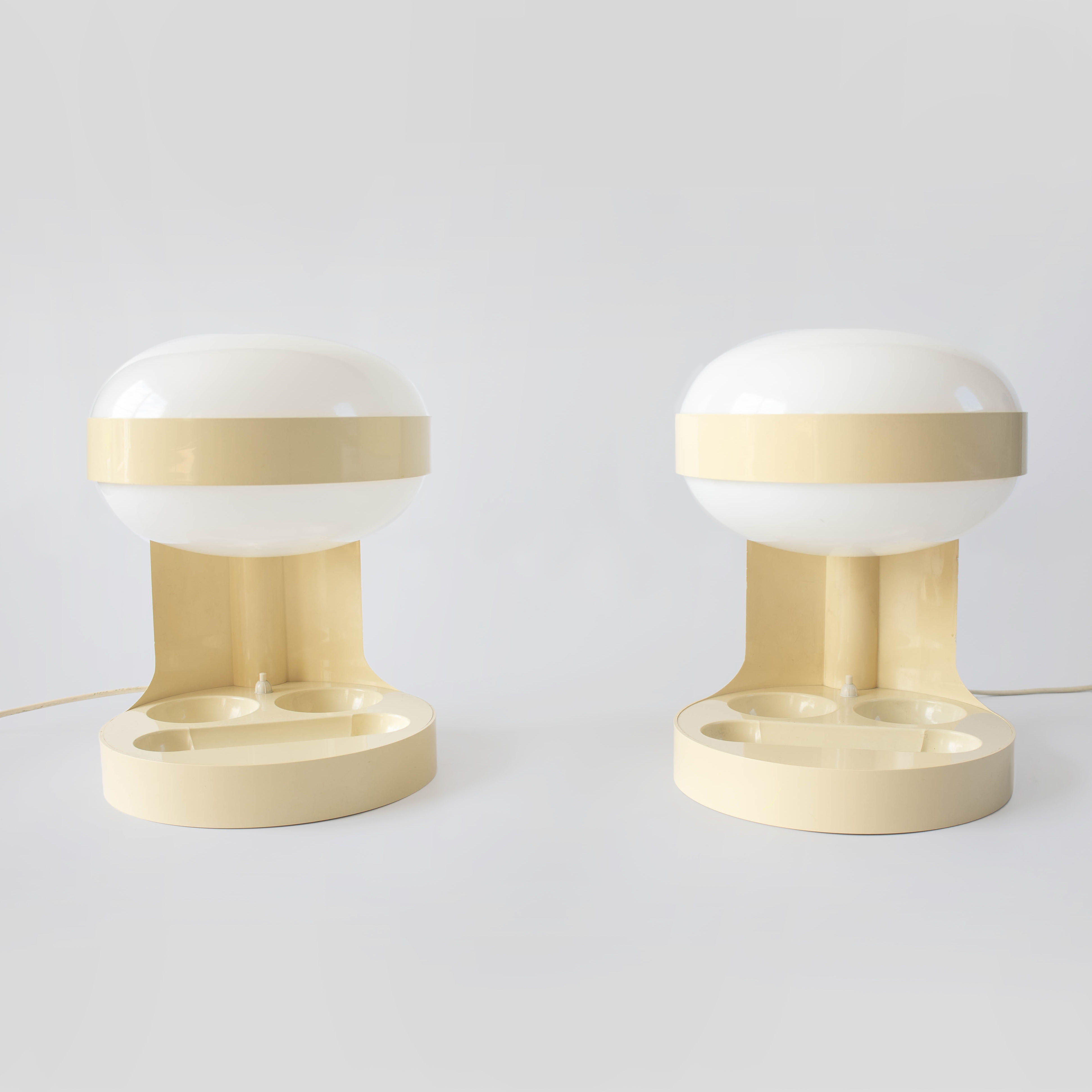 SET OF 2 KD29 JOE COLOMBO TABLE LAMPS