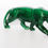 Thumbnail: GREEN GLAZED ART DECO PANTHER STATUE