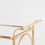 Thumbnail: HOLLYWOOD REGENCY STYLE BAR CART WITH ROPE DETAILS