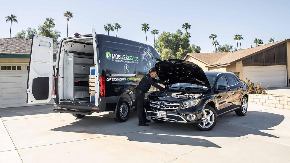 Mercedes Mobile Service with AC diagnosis for professional car air conditioning service