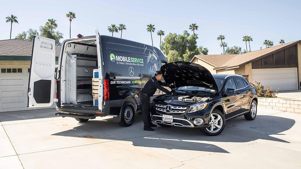 Mercedes Mobile Service with AC diagnosis for professional car air conditioning service