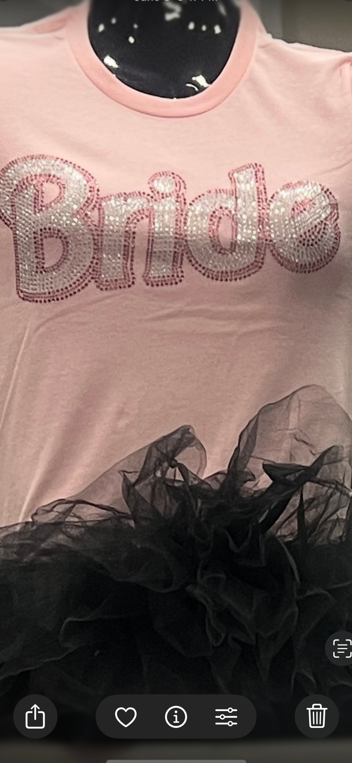 Bride Rhinestone Tshirt